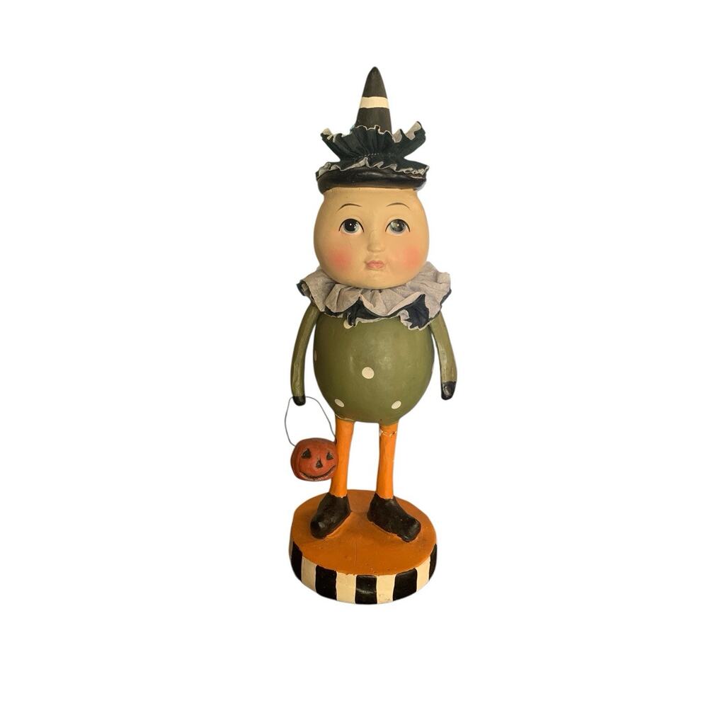 Bethany Lowe Johanna Parker Halloween Moon Face Man Pumpkin Figurine Whimsical